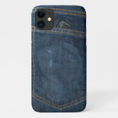 Coques Case-Mate iPhone Poche Denim Jeans bleu (Dos)