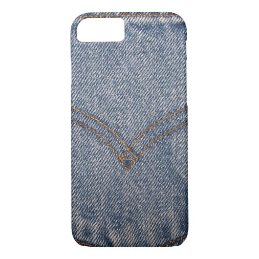 Coques Case-Mate iPhone poche en jean bleu (Dos)
