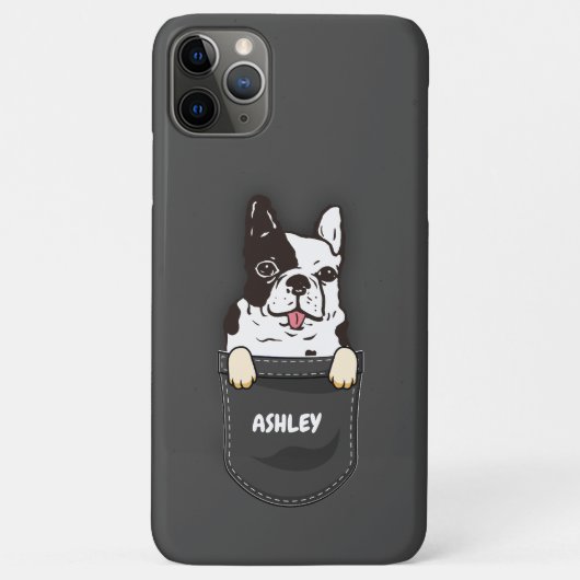 Coques Case-Mate iPhone Poche Français Bulldog Maillot Chien Propriétaire (Dos)
