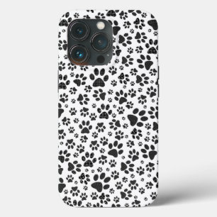 Case-Mate iPhone Case Poches de chien noir et blanc Poka Dot
