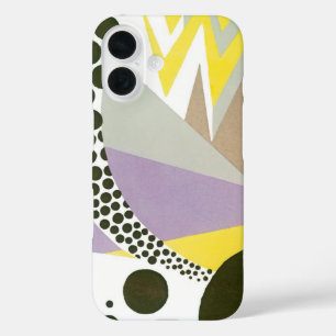 Coques iPhone 16 Pochoir Art Déco vintage Jazz Motifs géométriques