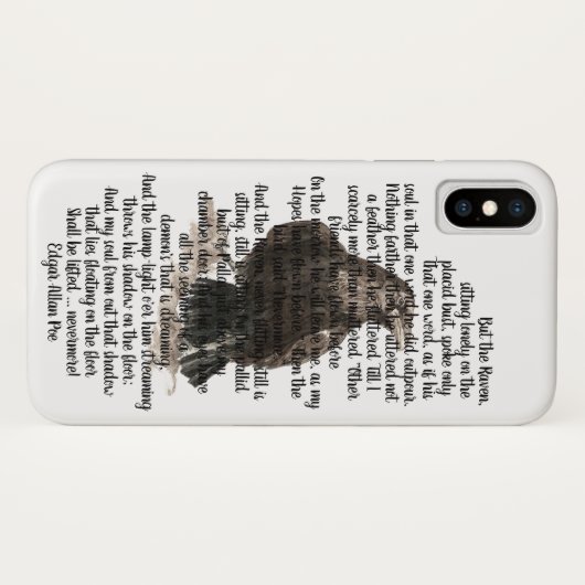 Coques Case-Mate iPhone Poème Halloween Edgen Allen Poe Raven (Dos (Horizontal))