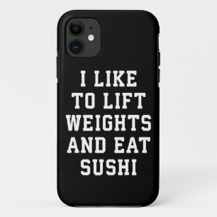 Coques Pour iPhone Poids de levage et de manger du sushi - Carbes amu