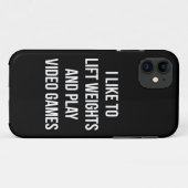 Coques Case-Mate iPhone Poids de levage et jeux vidéo - entraînement de je (Dos (Horizontal))