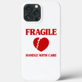 Coques Case-Mate iPhone Poignée Cardiaque Fragile Avec Soin (Verso)