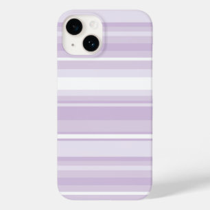 Coque Pour iPhone 14 Poignée rayures violettes