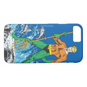 Coques Case-Mate iPhone Poignées Aquaman avec Pitchfork (Dos (Horizontal))
