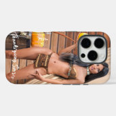 Coques Case-Mate iPhone Poing amérindien sur mur de bois (Verso (horizontal))