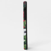 Coques Case-Mate iPhone Poinsettia de Noël (Dos/Gauche)