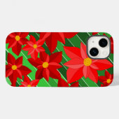 Coques Case-Mate iPhone Poinsettias (Verso (horizontal))