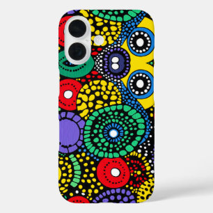 Coques iPhone 16 Point Abstrait art 2