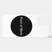 Coques Case-Mate iPhone Point de Noir (Verso (horizontal))