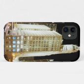 Coques Case-Mate iPhone Point de repère célèbre de Chicago la nuit (Dos (Horizontal))
