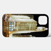 Coques Case-Mate iPhone Point de repère célèbre de Chicago la nuit (Verso (horizontal))