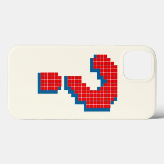 Coques Case-Mate iPhone Point d'interrogation Pixellit - Art de jeu Retro (Verso (horizontal))
