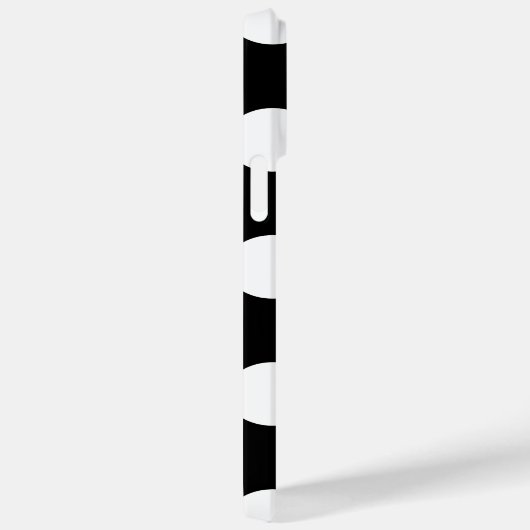 Coques Case-Mate iPhone Point noir et blanc rétro (Verso / Droite)