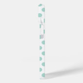 Coques Case-Mate iPhone Point Polka à la menthe (Verso / Gauche)