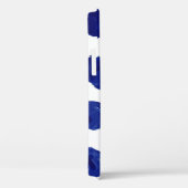 Coques Case-Mate iPhone Point polka, aquarelle bleu indigo. (Verso / Droite)