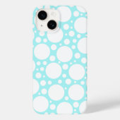 Coques Case-Mate iPhone Point Polka bleu poudre (Verso)
