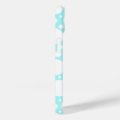 Coques Case-Mate iPhone Point Polka bleu poudre (Verso / Droite)