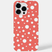 Coques Case-Mate iPhone Point Polka de corail (Verso)