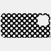 Coques Case-Mate iPhone Point Polka noir et blanc (Verso (horizontal))