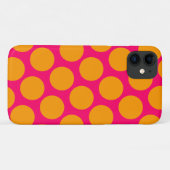 Coques Case-Mate iPhone Point Polka orange (Dos (Horizontal))