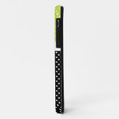 Coques Case-Mate iPhone Point Polka rétro avec Yorkie (Dos/Gauche)