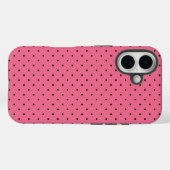 Coques Case-Mate iPhone Point rose pointillé (Verso (horizontal))