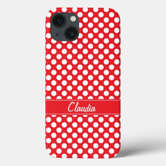 Coques Case-Mate iPhone Pointe blanc et rouge (Verso)