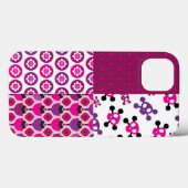 Coques Case-Mate iPhone Pointe de polka rétro (Verso (horizontal))