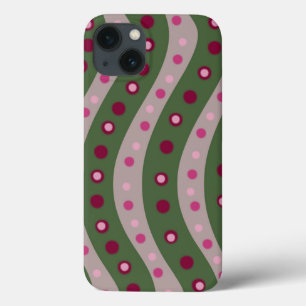 Case-Mate iPhone Case Pointe de Polka rose magenta au printemps