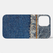 Coques Case-Mate iPhone Pointe droite avec fil orange sur le den blanchi (Verso (horizontal))