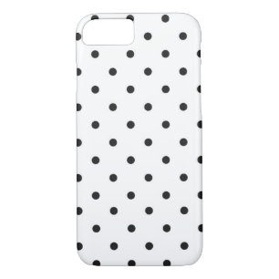 Coques Pour iPhone Pointe Polka blanc et noir