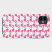 Coques Case-Mate iPhone Pointe Polka Et Coeurs De Tirage (Dos (Horizontal))