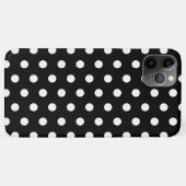Coques Case-Mate iPhone Pointe Polka Pastel noir et blanc (Dos (Horizontal))