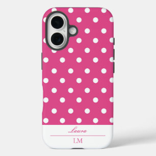 Coques iPhone 16 Pointe rose Girl Retro