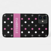 Coques Case-Mate iPhone Pointe rose, gris, noire et blanche (Dos (Horizontal))