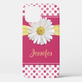 Coques Case-Mate iPhone Pointe rose Shasta Daisy (Verso)