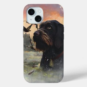Coque Pour iPhone 15 Pointeur À poils durs allemand