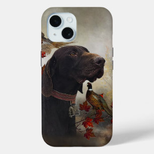 Coque Pour iPhone 15 Pointeurs allemands à poils courts