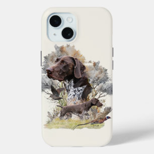 Coque Pour iPhone 15 Pointeurs allemands à poils courts