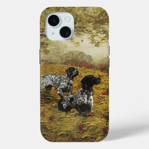 Coque Pour iPhone 15 Pointeurs allemands à poils courts