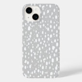 Coques Case-Mate iPhone Points Abstraits rayés gris (Verso)