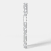 Coques Case-Mate iPhone Points Abstraits rayés gris (Verso / Droite)