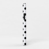 Coques Case-Mate iPhone Points blancs et noirs (Dos/Droite)