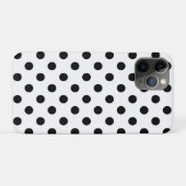 Coques Case-Mate iPhone Points Blancs & Noirs Point (Dos (Horizontal))
