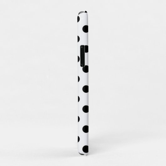 Coques Case-Mate iPhone Points Blancs & Noirs Point (Dos/Droite)
