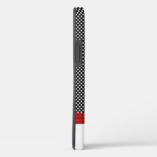 Coques Case-Mate iPhone points blancs sur noir avec arc (Verso / Droite)