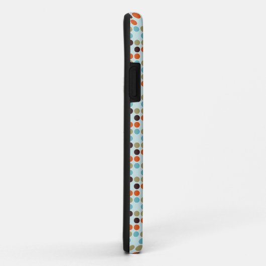 Coques Case-Mate iPhone Points bleus (Dos/Droite)